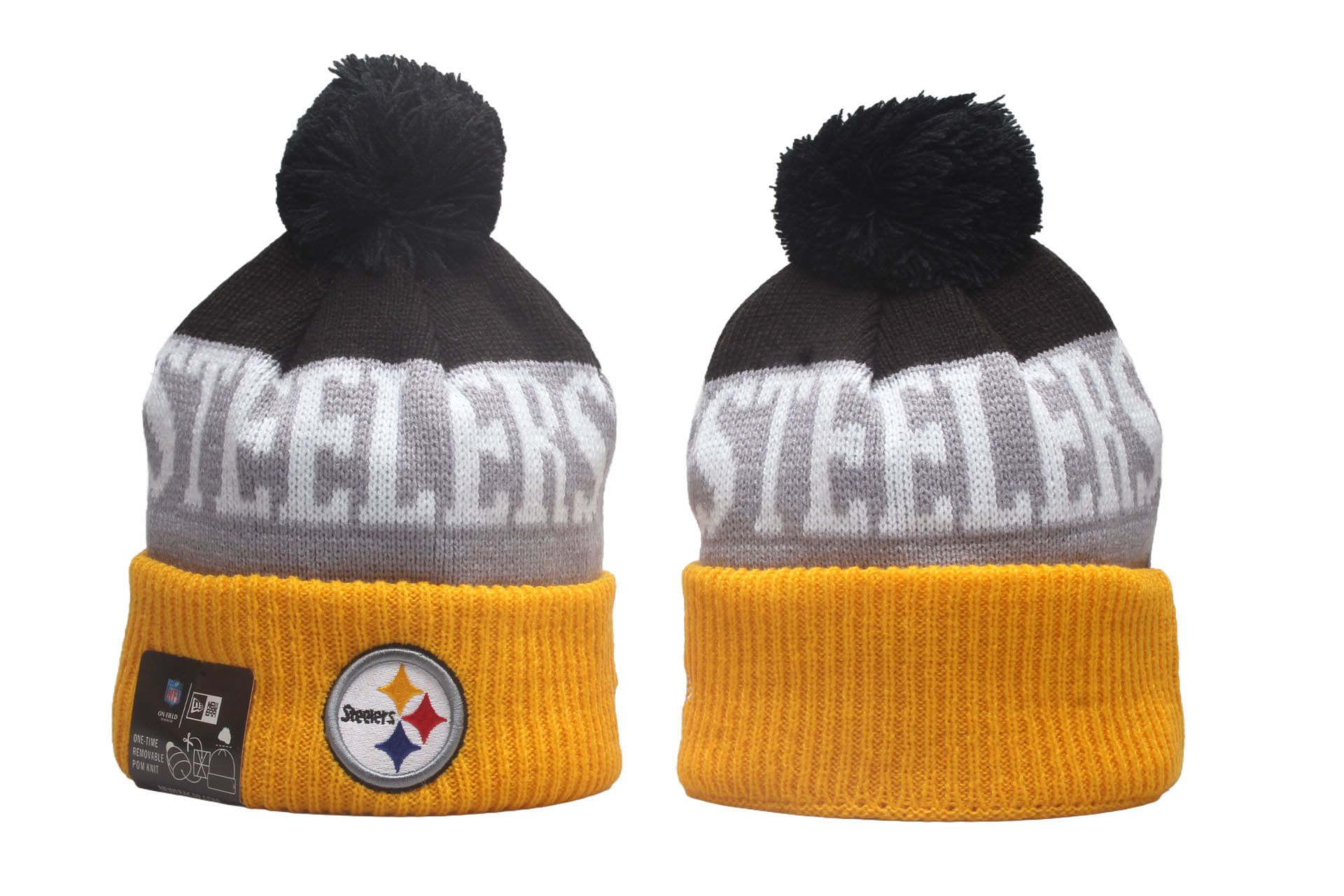 2025 NFL Pittsburgh Steelers Hat beanie style 05->->Sports Caps
